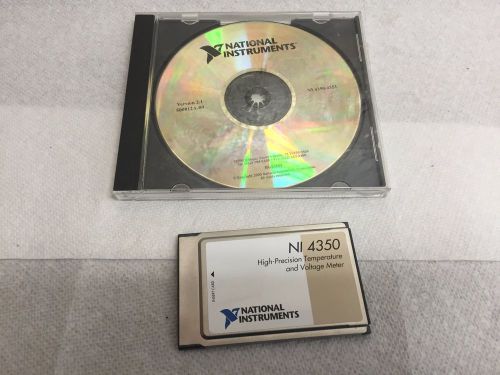 National Instruments NI 4350 for PCMCIA Temperature &amp; Voltage Meter 182750D-01