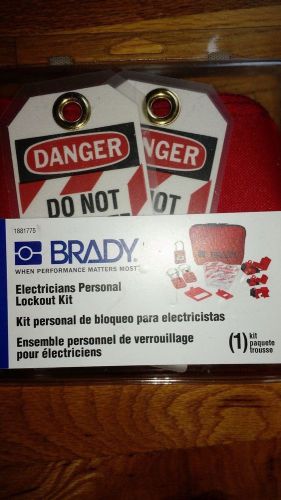 Brady electricians personal lockout kit - new