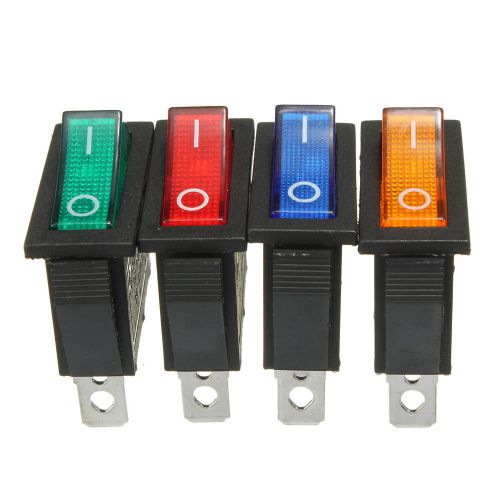 Waterproof 3pins on/off spst rocker led illuminated switch car boat dashboard for sale