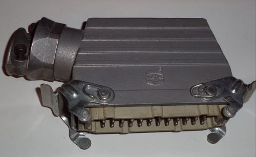 Harting EM-24 500v 24pin Male Plug Side Entry Industrial Connector