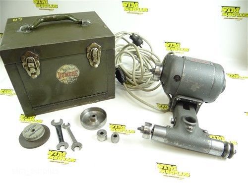 Dumore #44 tool maker precision 1/4 hp tool post grinder w/ case 110 volt for sale
