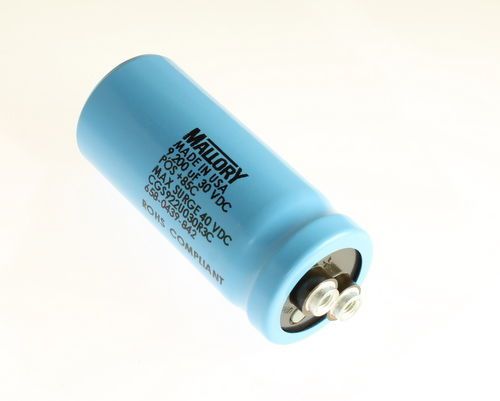 Mallory 9200uF 30V Large Can Electrolytic Capacitor CGS922U030R3C