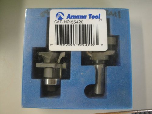 Amana Tool 2 Piece Stile &amp; Rail Router Bit Sets 55420