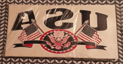 Approx. 72 USA American Flag Large 11.5x6 in.  Iron OnTransfers