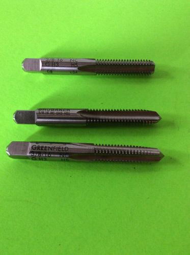 2 greenfield 1 brubaker new taps 3/8 16 nc gh3 hs 14160 for sale