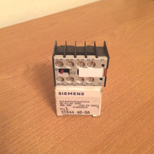NIB Siemens 3TX4440-0A Contact Block