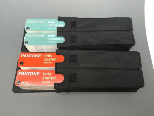 Pantone Tint Guides - Coated &amp; Uncoated - 4 Book Set with Cases!