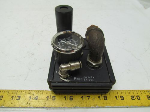 PIAB XLC20 Vacuum Pump with Negative 100-0 Gauge &amp; Muffler