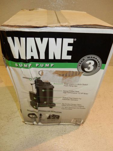Wayne cdu800 1/2 hp submersible cast iron sump pump - vertical float switch 120v for sale