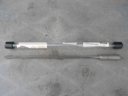 Drill masters 23/64&#034; x 16&#034; carbide tipped n-8 nosegrind coolant fed gundrill for sale