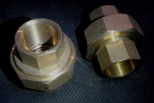 BRASS 3/4&#034; NPT PIPE UNION SPLIT COUPLING # BR