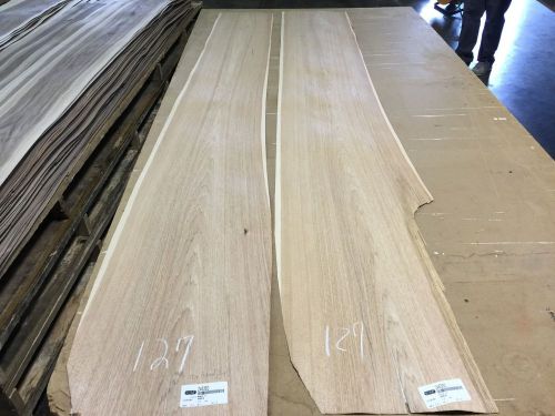 Wood Veneer Hickory 14x108  2Pcs Total Raw Veneer  &#034;EXOTIC&#034; HIT 127