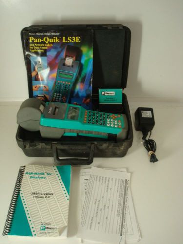 Panduit Pan-Quick LS3E Handheld Label Dot Matrix Printer in Case