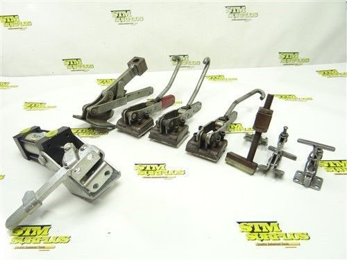 ASSORTED LOT OF 8 DE-STA.CO. TOGGLE CLAMPS