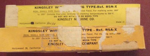 Kingsley Machine Type ( 1/16&#034; Curved Face Type ) Hot Foil Wire Stamping Machine