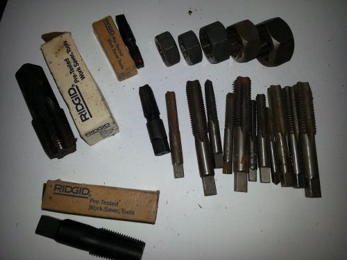 Tap and die set lot various sizes