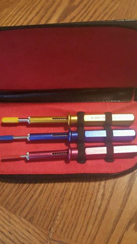 Jonard tools kr-260 3 piece extraction tool kit with leather case for sale