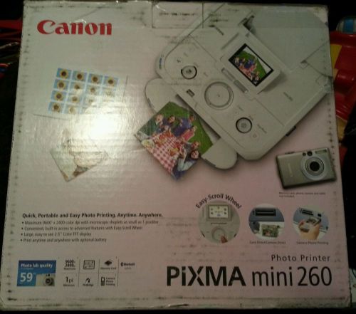 Canon Pixma Mini 260 Photo Printer- Brand New in Box!