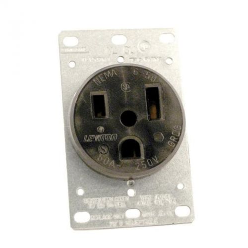 Industrial flush mounting receptacle, straight blade, grounding, black leviton for sale