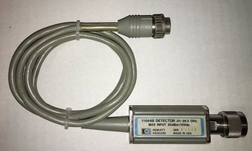 HP / Agilent 11664B Detector .N Male  10 MHz - 26.5GHz Tested &amp; Verified