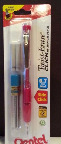 Pentel Twist-Erase Click Mechanic Pencil 0.7 (#2) w/ Refills Jumbo - Pink