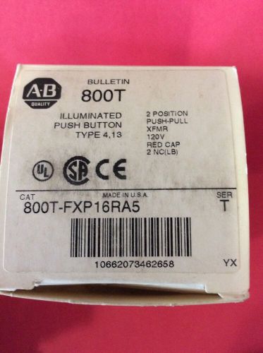 Allen Bradley Illuminated Push Button 800T-FXP16RA5 Type 4 13