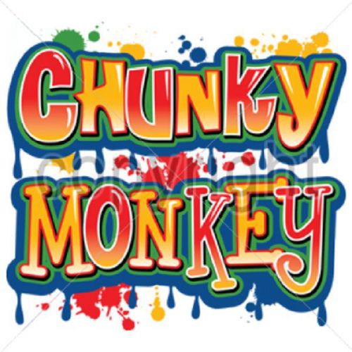Chunky Monkey Kids HEAT PRESS TRANSFER for T Shirt Tote Sweatshirt Fabric #400c