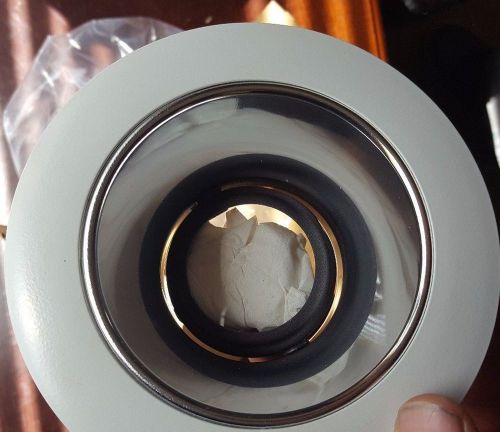 Juno 447c-wh white recessed trim w/ alzak clear reflector - priced to sell for sale