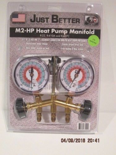 Jb industries m2-hp 2-valve brass heat pump manifold (m2-hp-316) free ship nisp! for sale