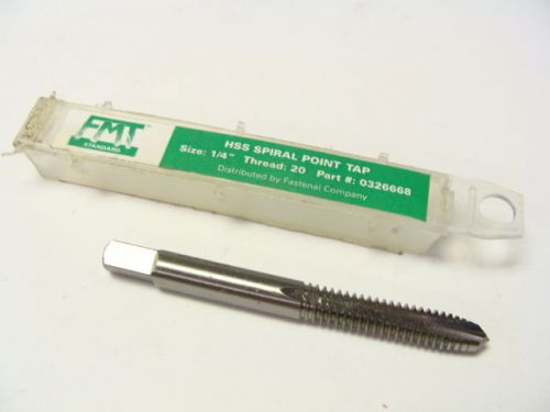 New fastenal / fmt 0326668 1/4&#034;-20 hss 2 flute h3, spiral point fmt plug tap for sale