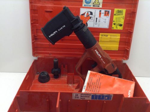 Hilti DX A41 Powder Actuated Stud Gun in Case with X-AM 72 Magazine