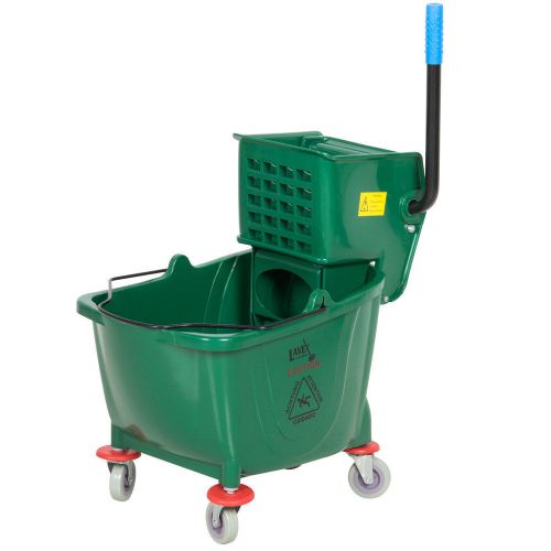 Industrial Lavex Janitorial Green 36 Quart Mop Bucket &amp; Wringer Combo + $5 bonus