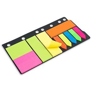 Post-it Multi-Color Note &amp; Transparent Book markers w/ plastic sheet for dossier