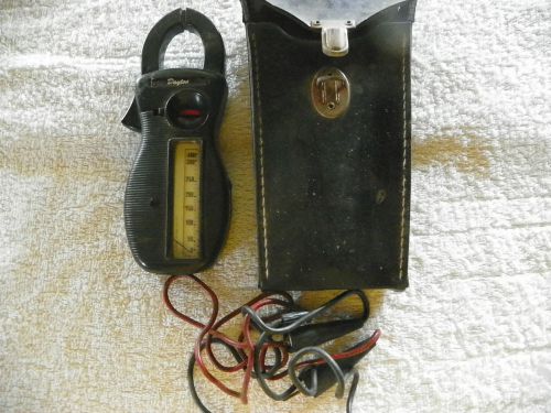 electrical clamp tester multitester dayton brand voltage meter leads case