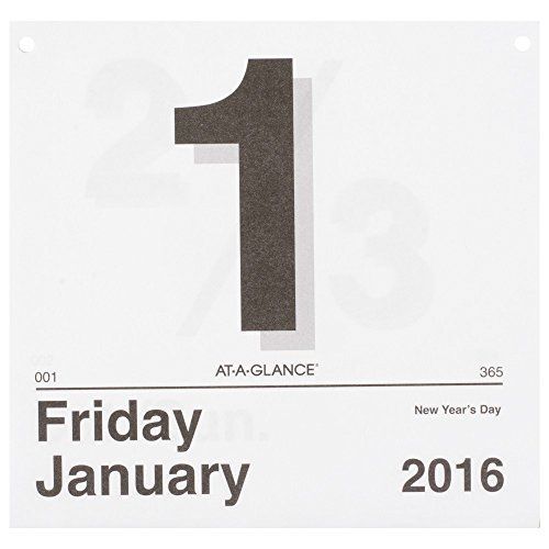 At-A-Glance AT-A-GLANCE Today Is Daily Wall Calendar Refill 2016, January -