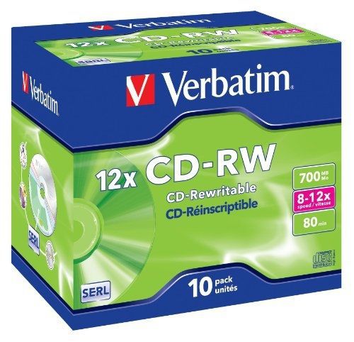Verbatim VERBATIM CD-RW 700MB 8-12X HI SPEED PK10
