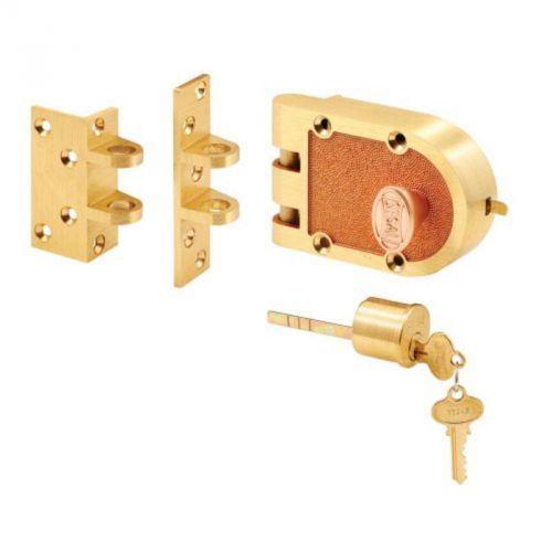 Bronze deadlock with single cylinder and flat/angle strike prime line products for sale