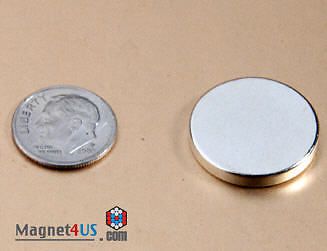 40 pcs super strong craft neodymium rare earth magnet disc 7/8&#034;dia x 1/8&#034;thick for sale