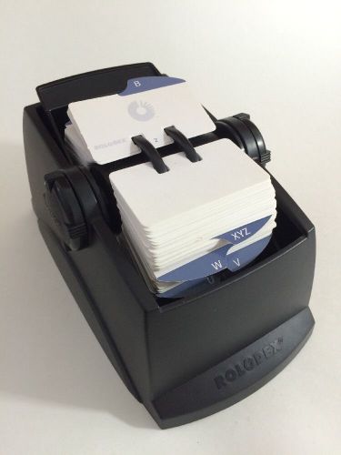 Rolodex R-550 Card File Index Rotary Address Phone Number Holder Storage!