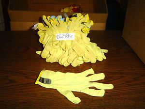 12 pair New Dupont Kevlar Power Performance Yellow Gloves SZ Small 8.5 inch 2486