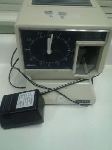 Time Clock...Amano TCX-11 with keys