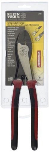 Klein Tools J1005 Journeyman Crimping/Cutting Tool, Red and Black, Designed