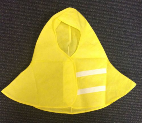 CASE OF 50 PROTECTIVE HOODS .COVERS HEAD,NECK,SHOLDERS.  VELCRO CLOSURE.