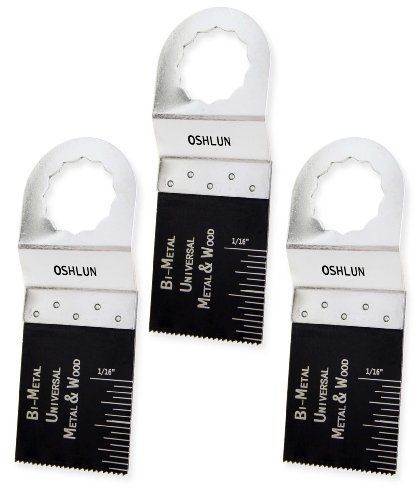 Oshlun mms-0103 1-1/3-inch universal bi-metal oscillating tool blade for fein for sale