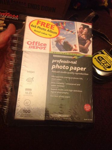 Ofoffice Depot Professional Photo Paper, Glossy (100 sheet, 4 x 6 - inch) And 1