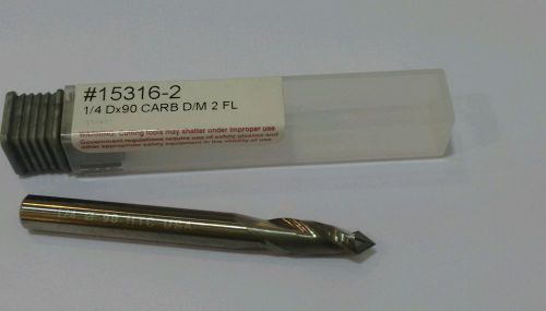 Harvey spot drill 1/4 dx 90deg carb d/m 2fl for sale