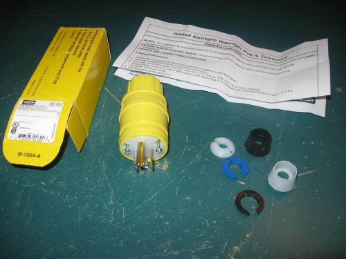 New in Box  Hubbell Elastogrip Watertight Male Connector Body # HBL14W47 125V