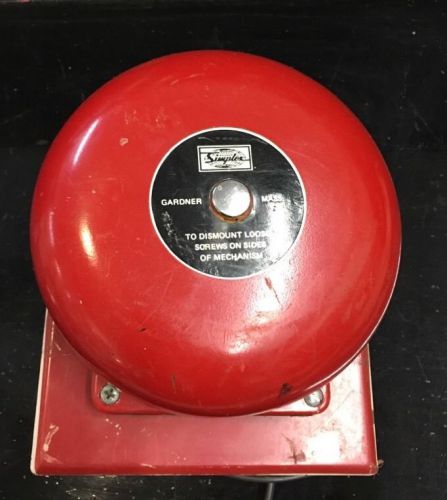 Simplex Listed Audible Signal 4090-6 Fire Bell