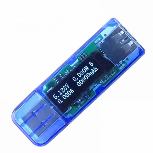 3.5-7V 0-3A 4 Bit Color OLED USB Voltmeter Ammeter Power Capacity Tester Meter