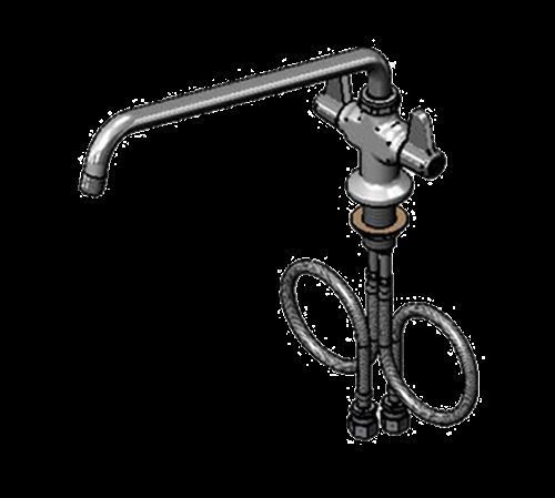 T&amp;S Brass 5F-2SLX14 Equip Faucet 14&#034; swing nozzle deck mount